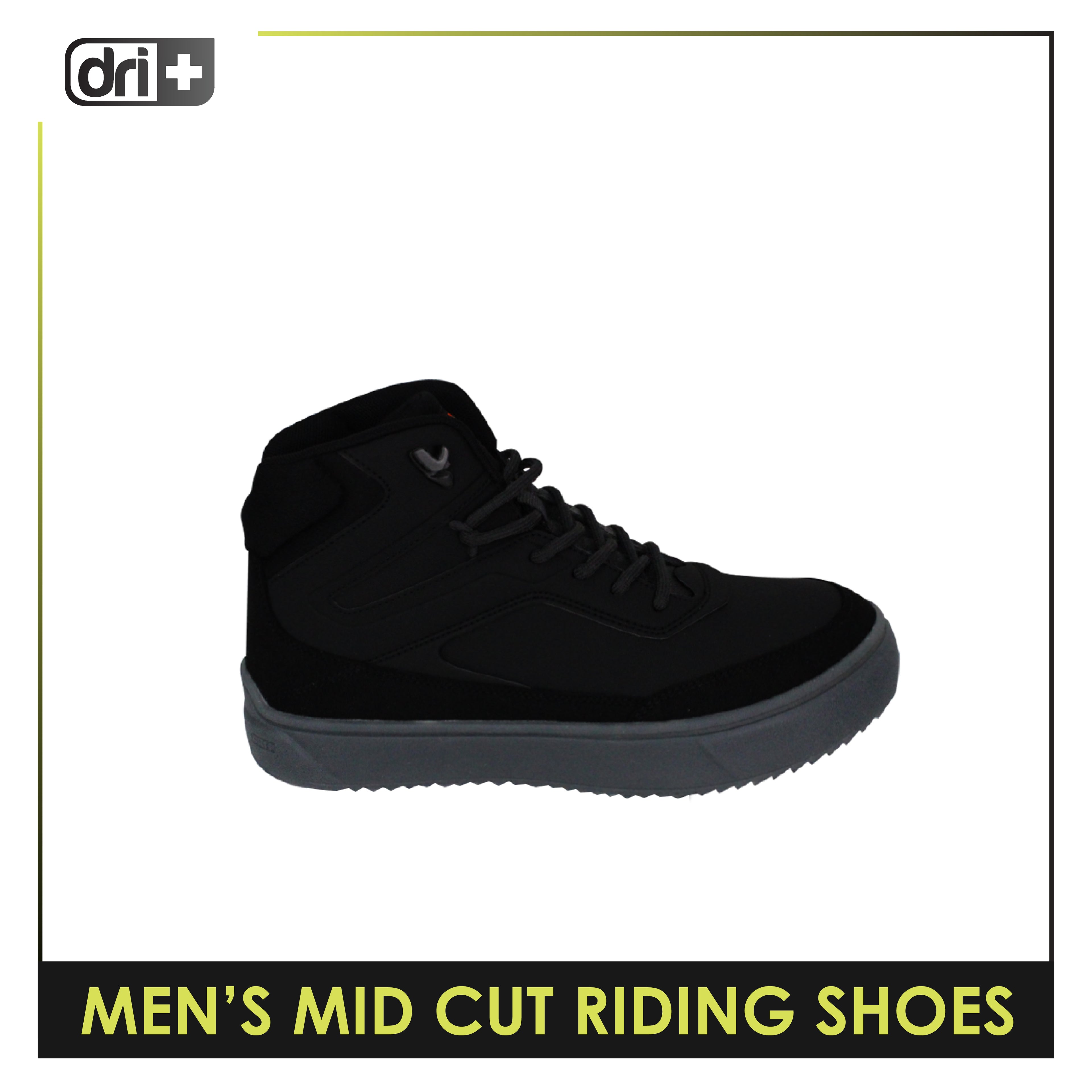 Dri Plus Men’s DRI+RIDE Scoot Microfiber Leather Mid Cut Sneaker Shoes HDMH531