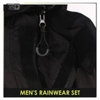 Dri plus Men’s Lightweight Quick Dri Rainstorm Waterproof Rainwear Set DMRW531