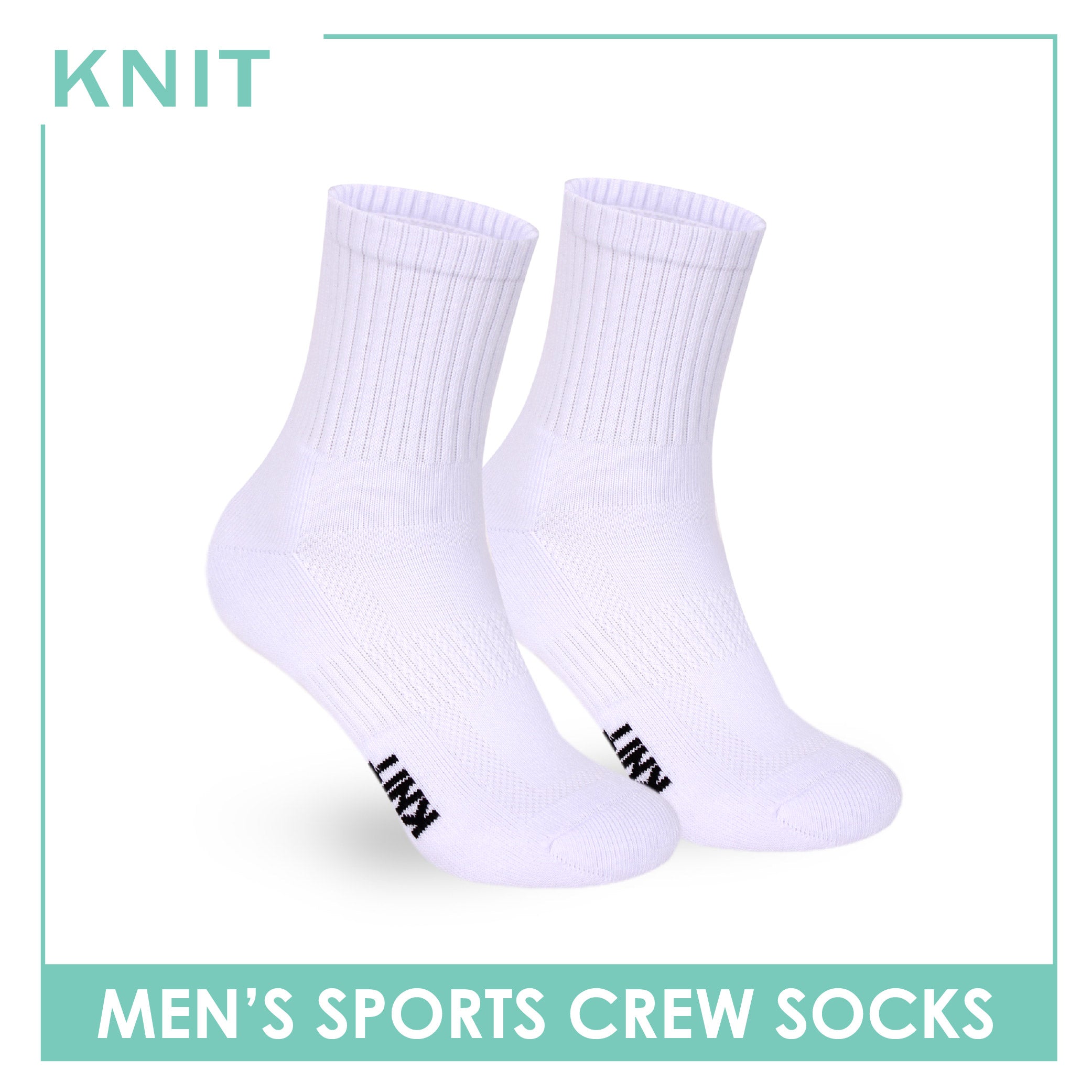 Knit Men's Cotton Thick Sports Crew Socks 1 pair KMSK1