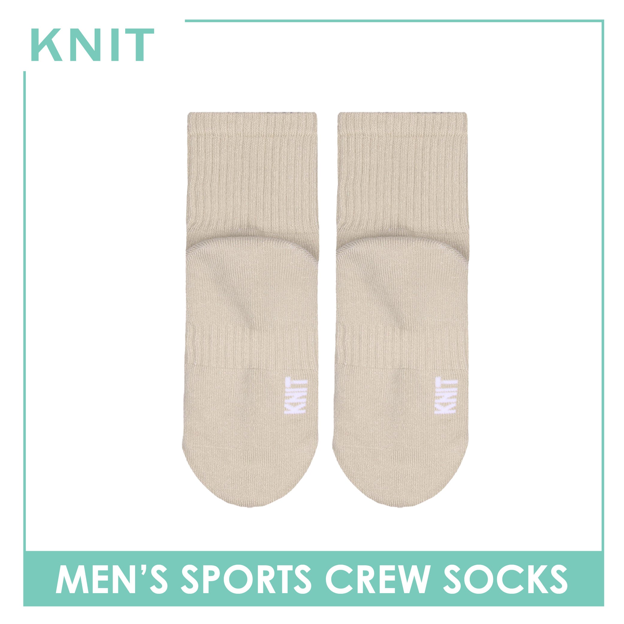 Knit Men's Cotton Thick Sports Crew Socks 1 pair KMSK1