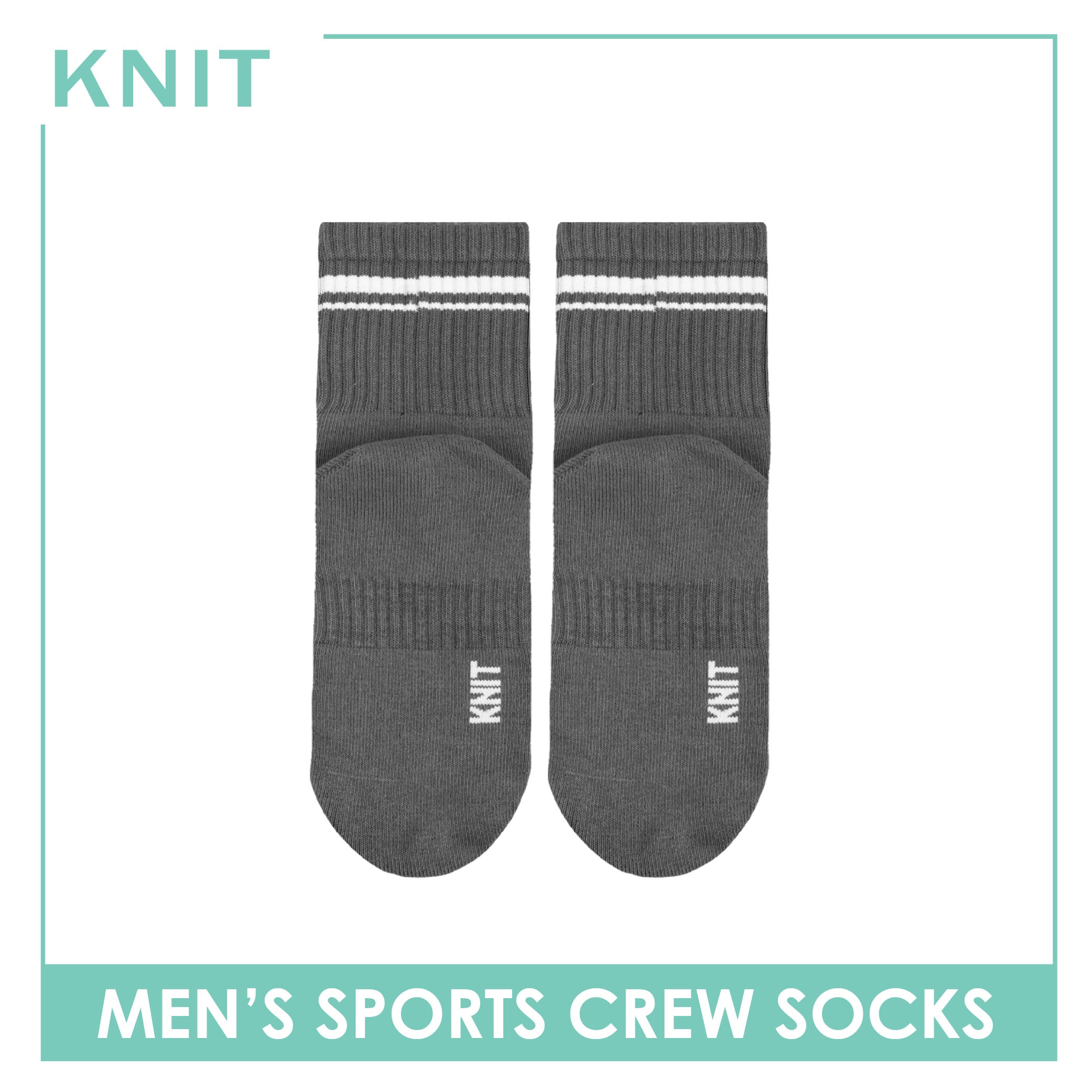 Knit Men's Cotton Thick Sports Crew Socks 1 pair KMSK1
