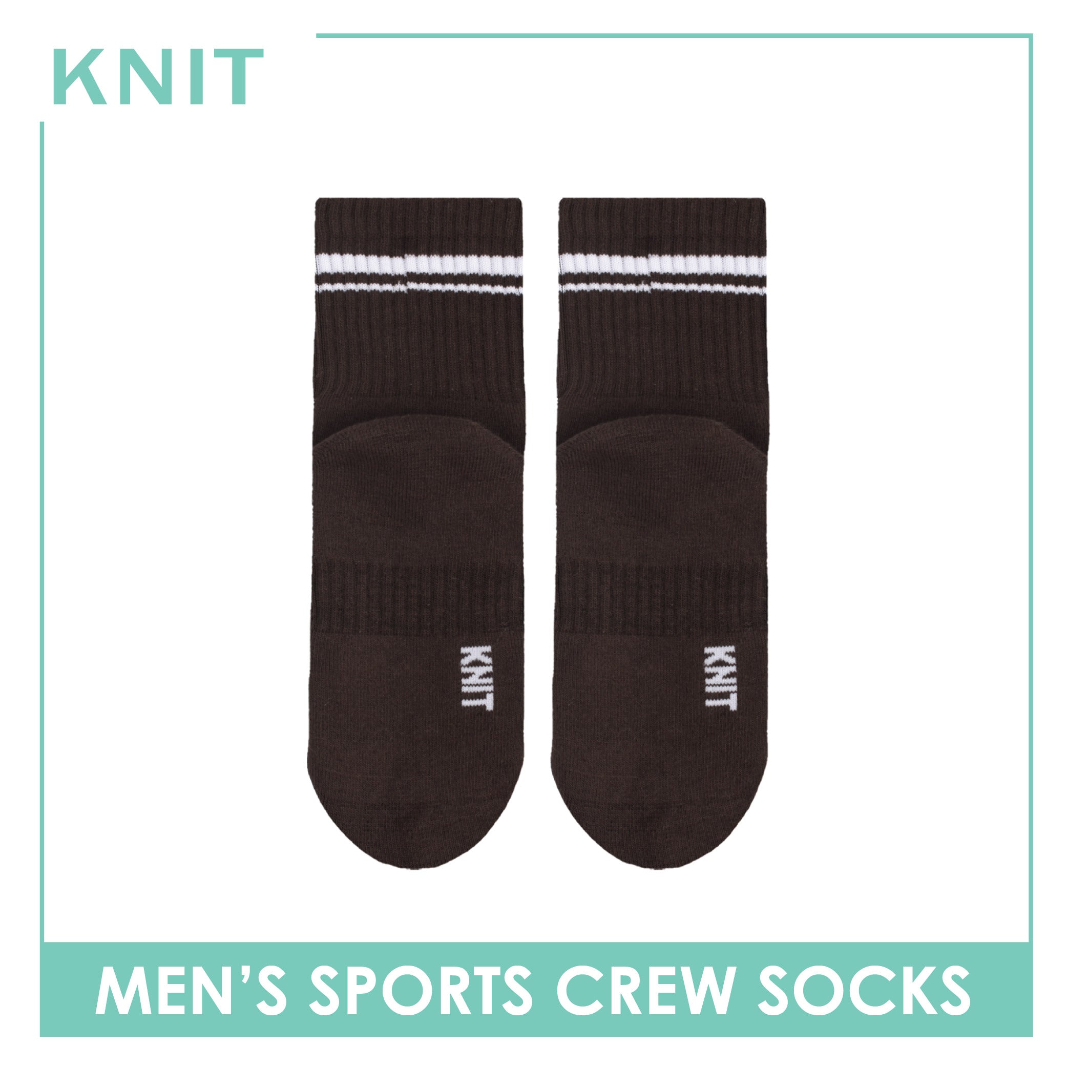 Knit Men's Cotton Thick Sports Crew Socks 1 pair KMSK1