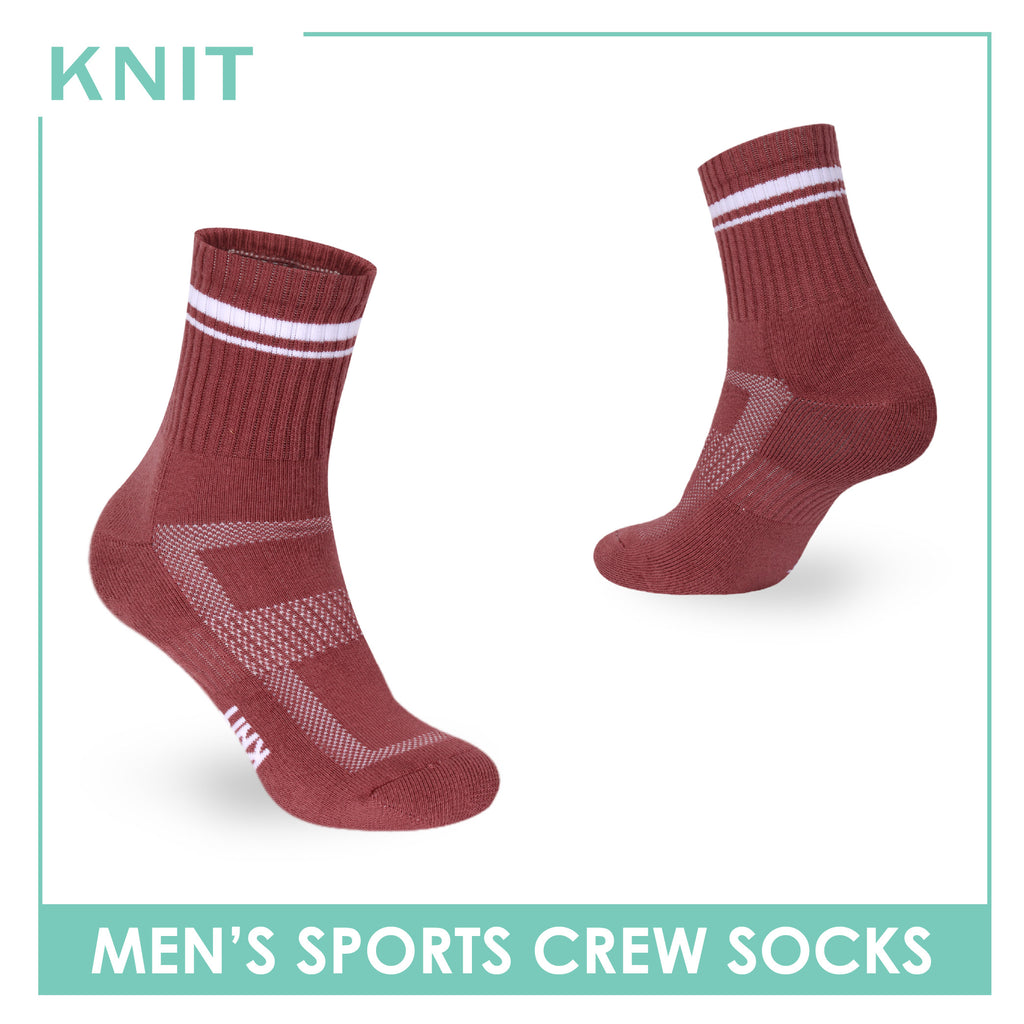 Knit Men's Cotton Thick Sports Crew Socks 1 pair KMSK1