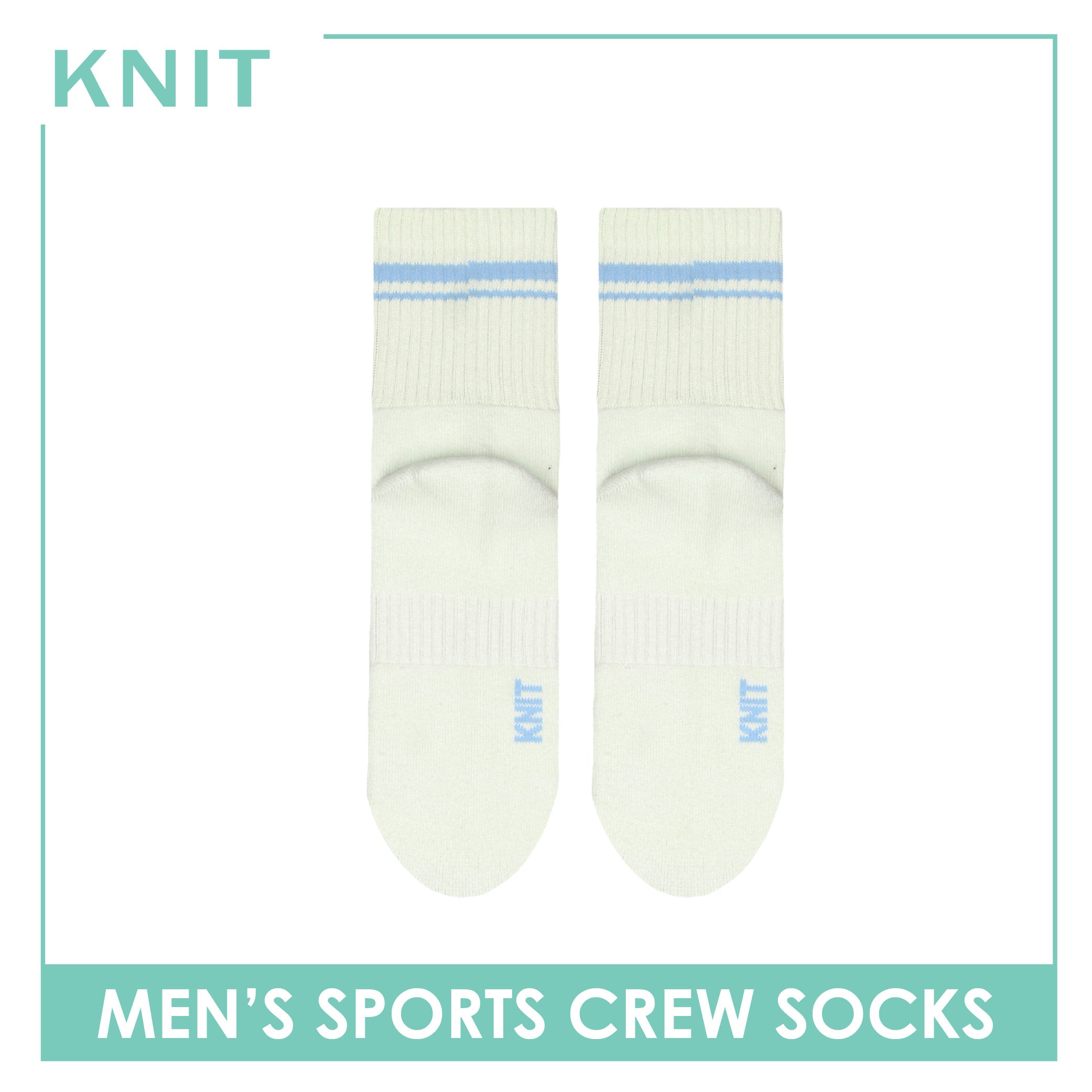 Knit Men's Cotton Thick Sports Crew Socks 1 pair KMSK1