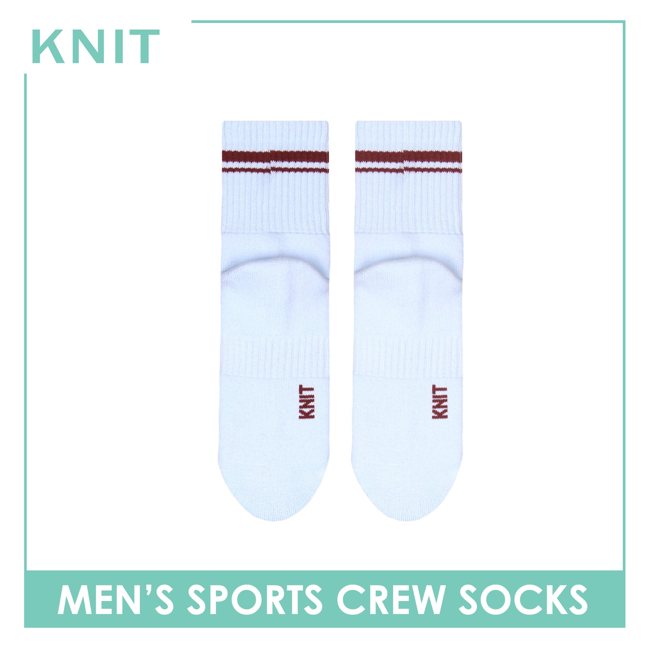 Knit Men's Cotton Thick Sports Crew Socks 1 pair KMSK1