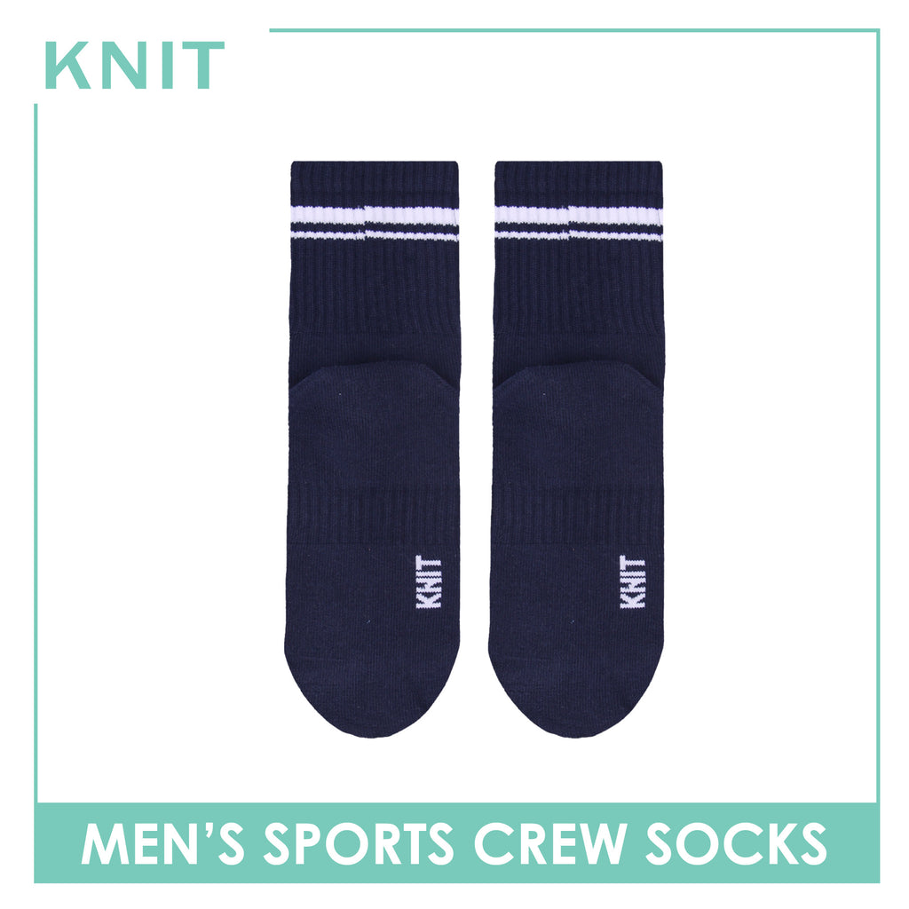Knit Men's Cotton Thick Sports Crew Socks 1 pair KMSK1