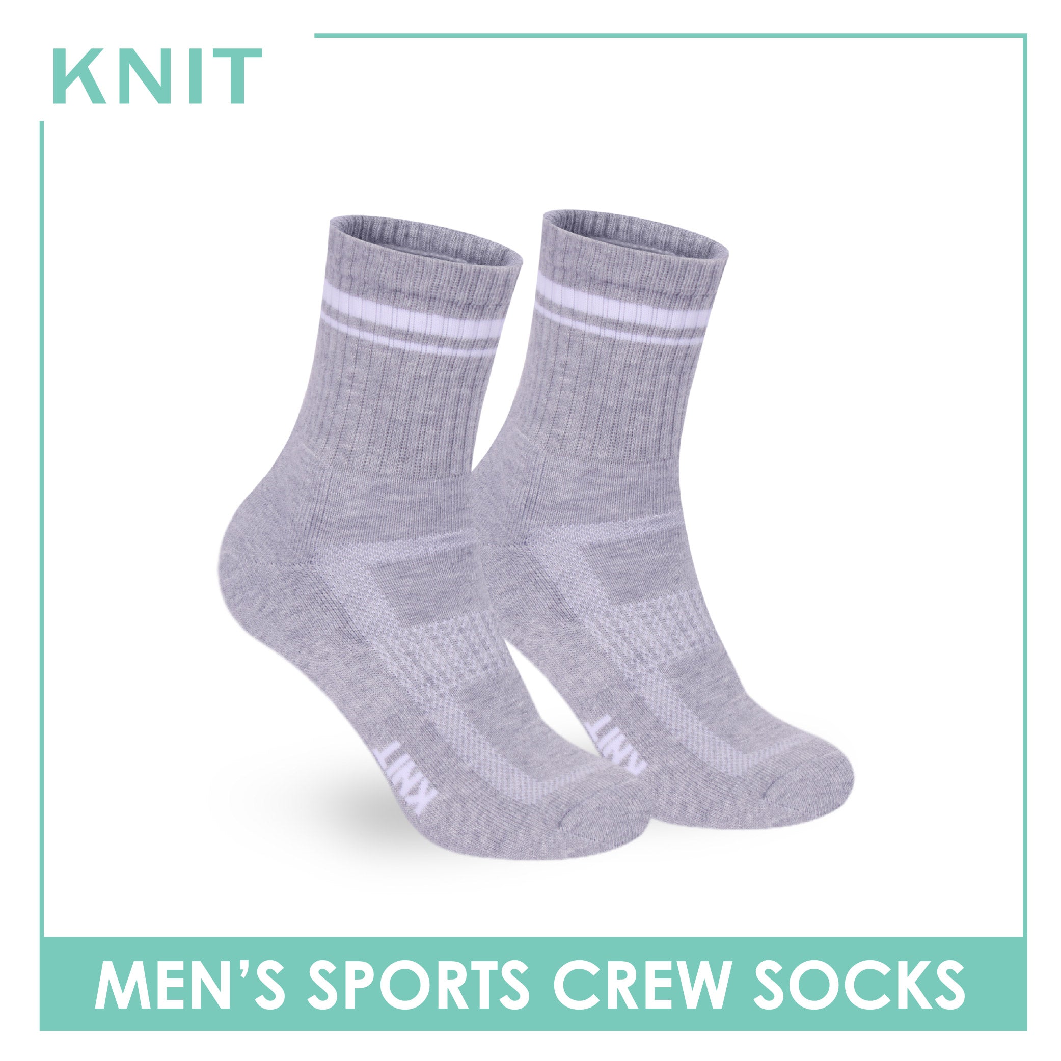 Knit Men's Cotton Thick Sports Crew Socks 1 pair KMSK1
