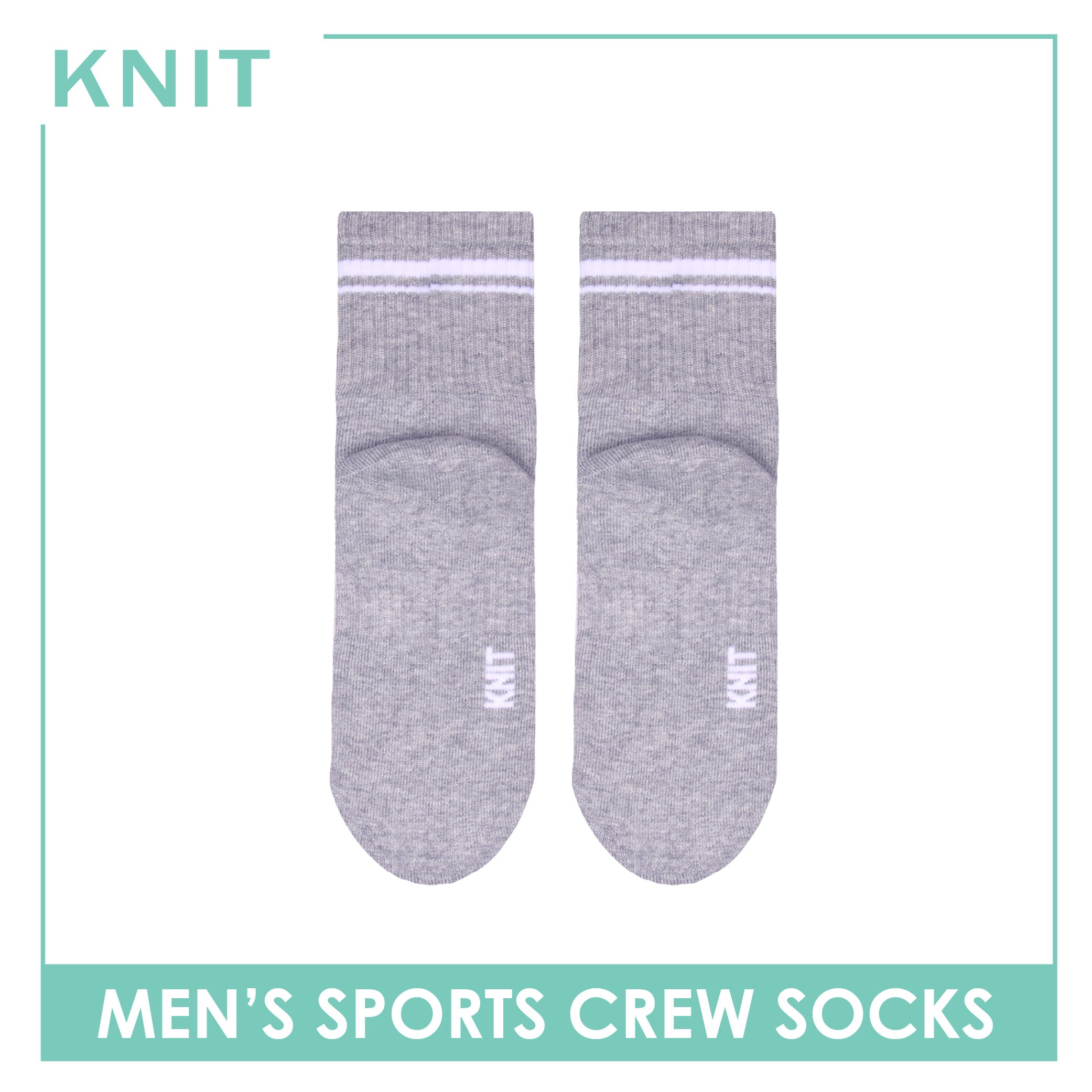 Knit Men's Cotton Thick Sports Crew Socks 1 pair KMSK1