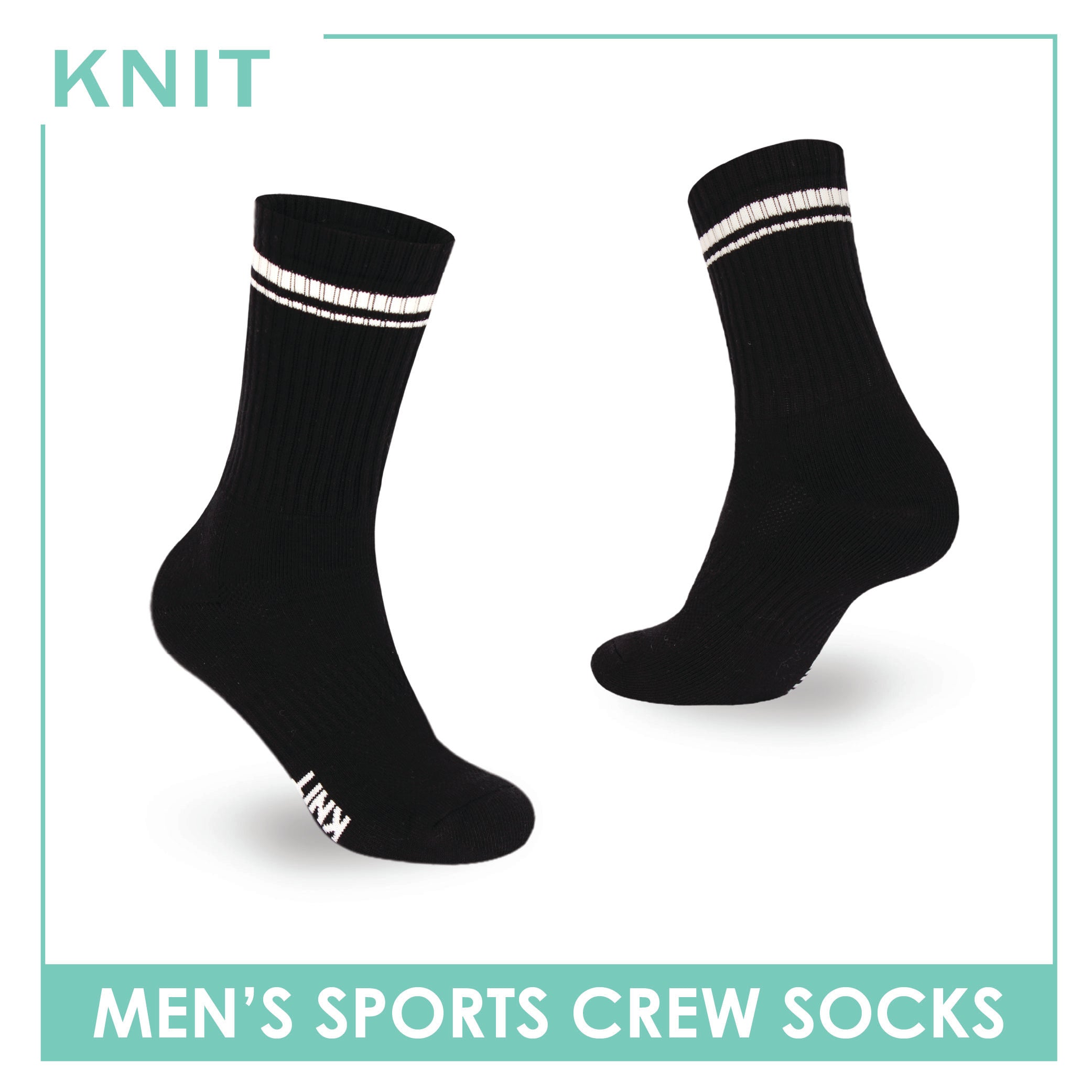 Knit Men's Cotton Thick Sports Crew Socks 1 pair KMSK2