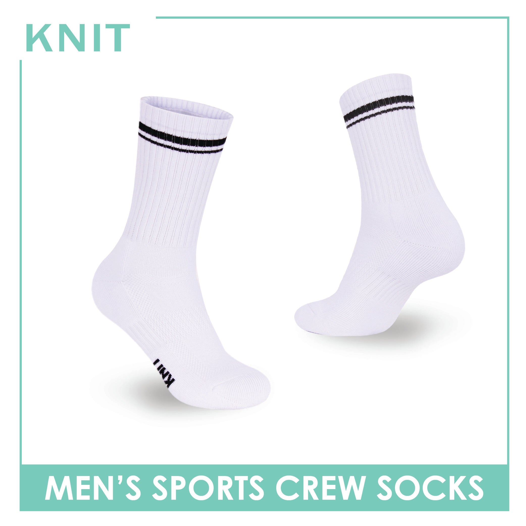 Knit Men's Cotton Thick Sports Crew Socks 1 pair KMSK2