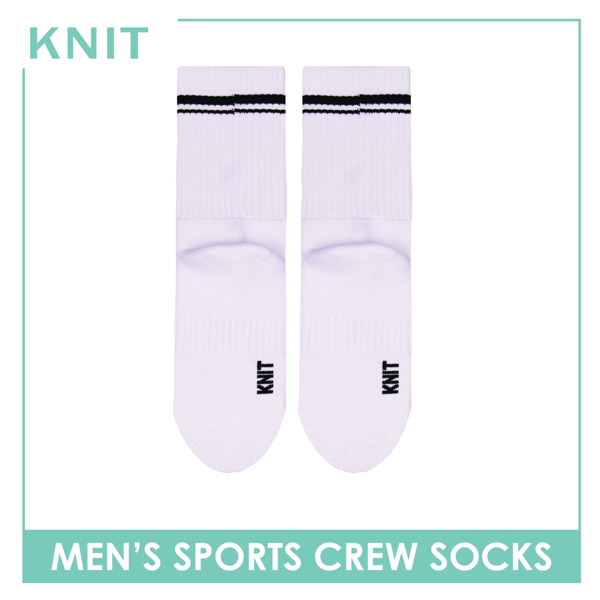Knit Men's Cotton Thick Sports Crew Socks 1 pair KMSK2