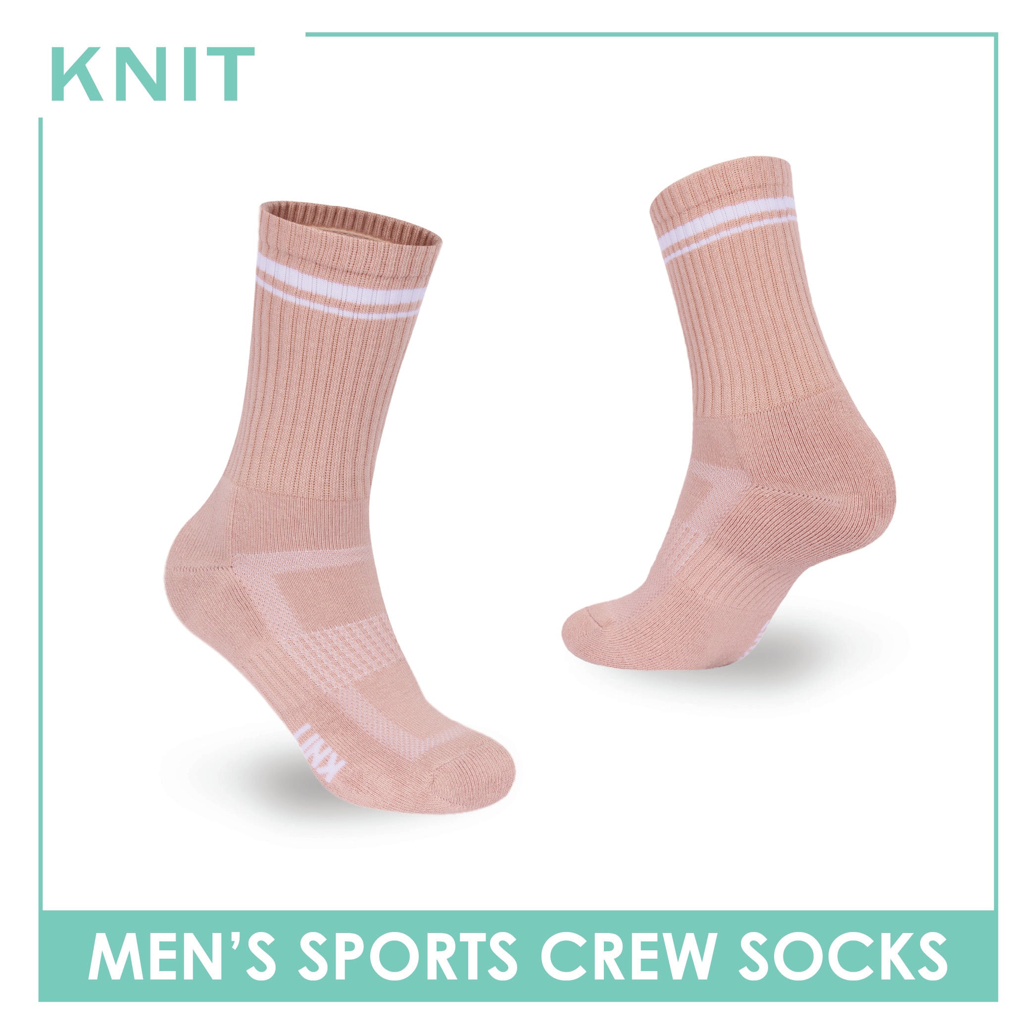 Knit Men's Cotton Thick Sports Crew Socks 1 pair KMSK2
