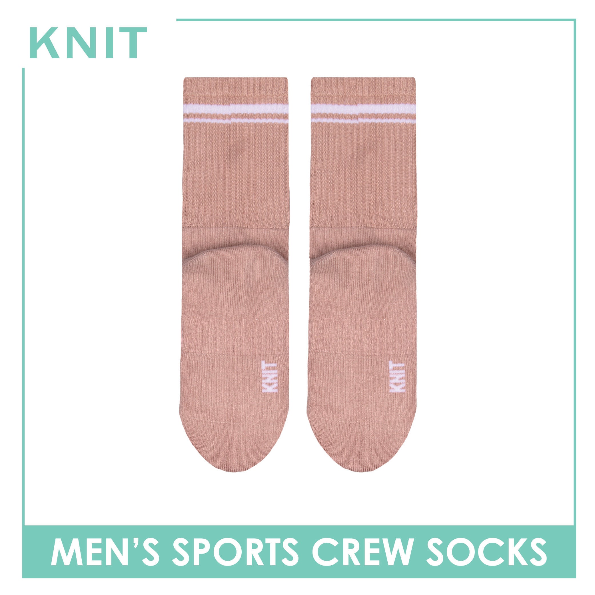 Knit Men's Cotton Thick Sports Crew Socks 1 pair KMSK2