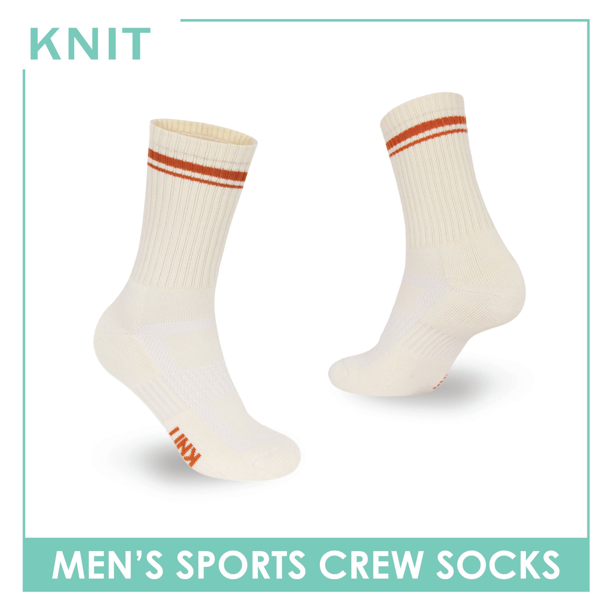 Knit Men's Cotton Thick Sports Crew Socks 1 pair KMSK2