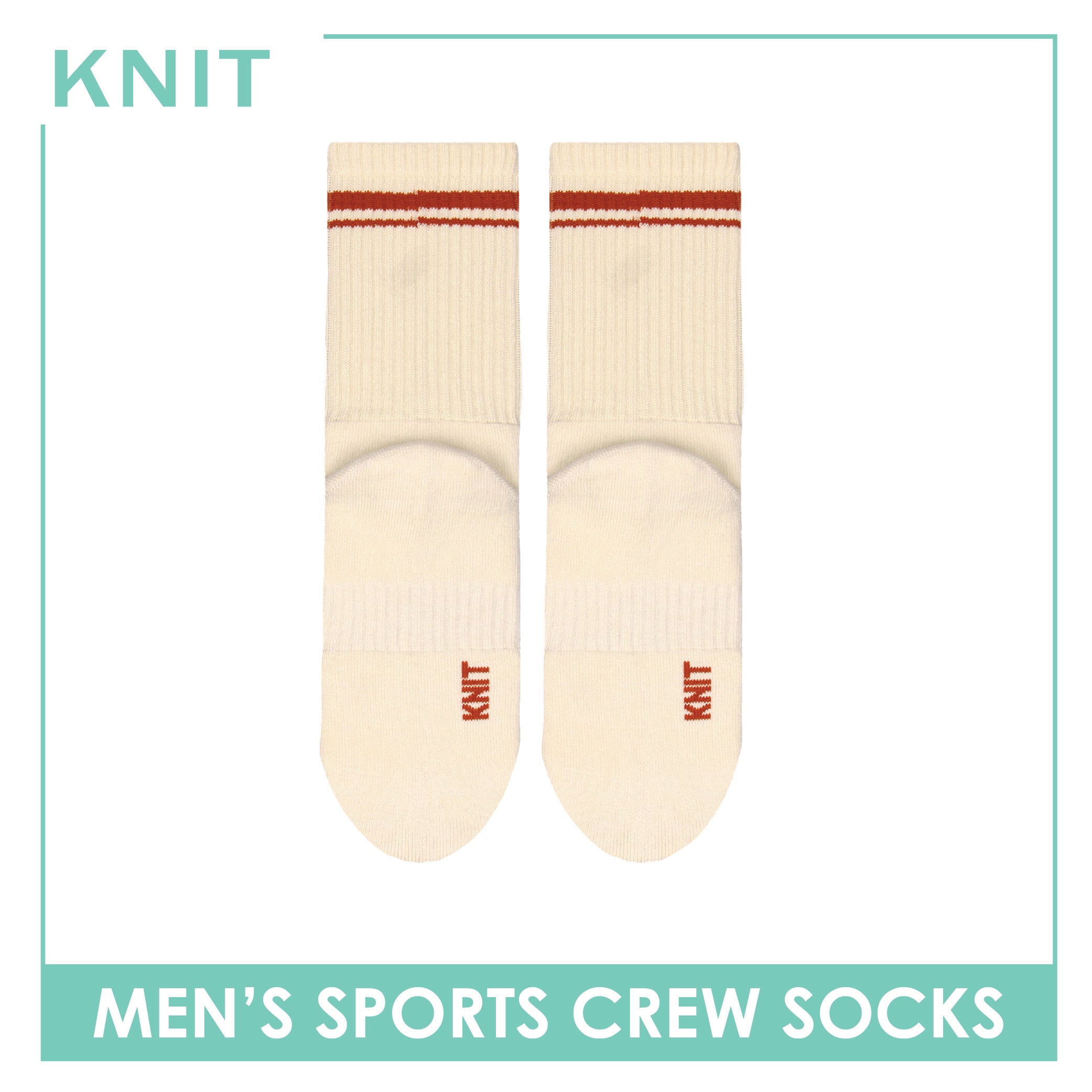 Knit Men's Cotton Thick Sports Crew Socks 1 pair KMSK2