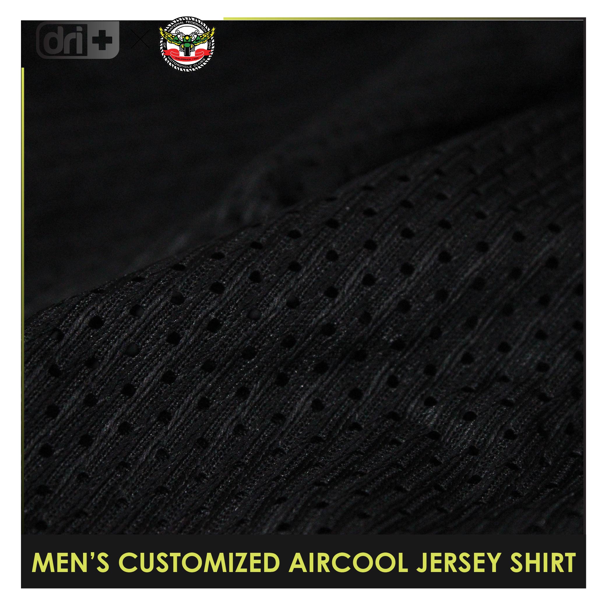 Dri Plus x NFMCP Men's Anti-Odor Sweat Wicking Jersey Shirt 1 pc EMDSRNFMCP1