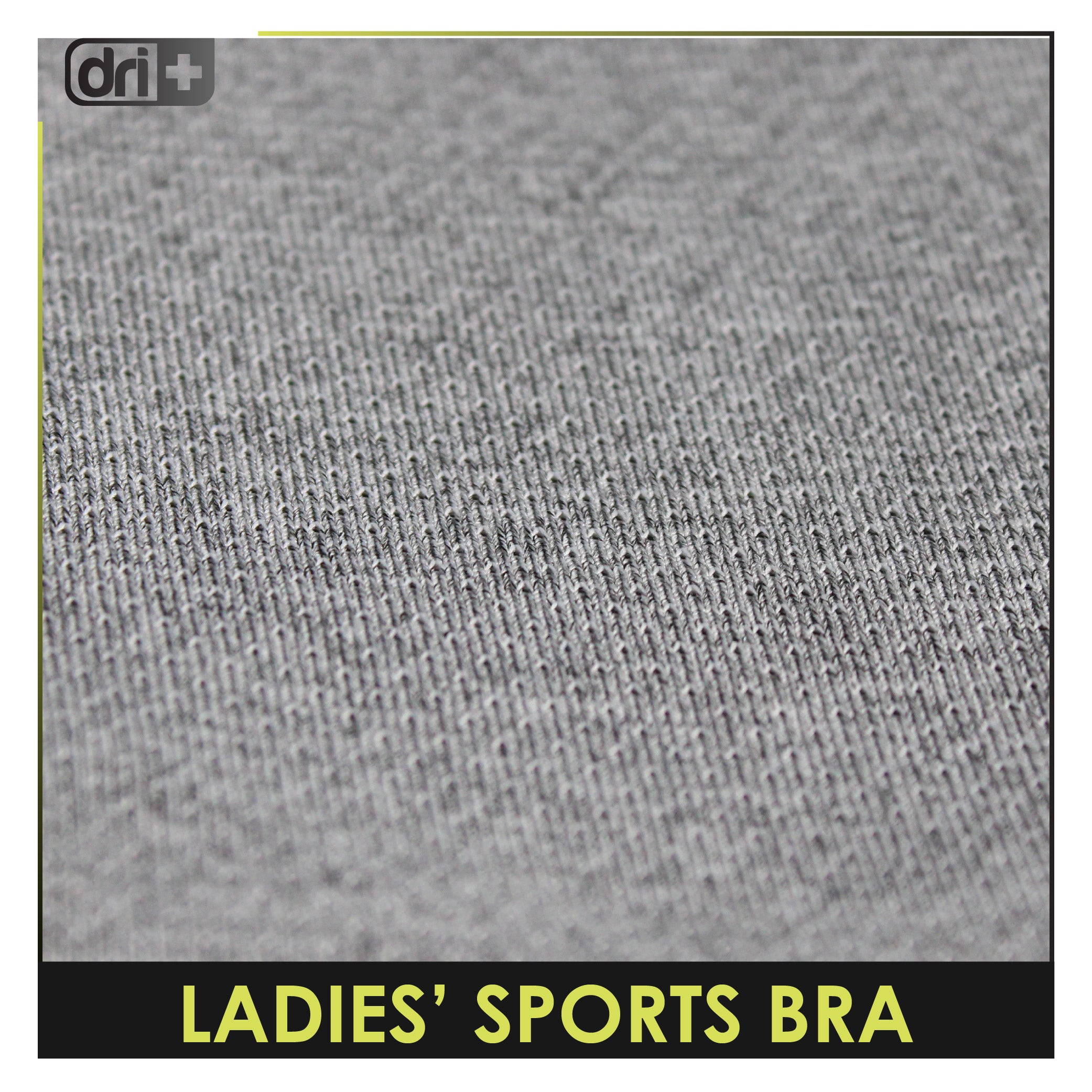 Dri plus Ladies’ Sports Bra 1 piece DULBR521