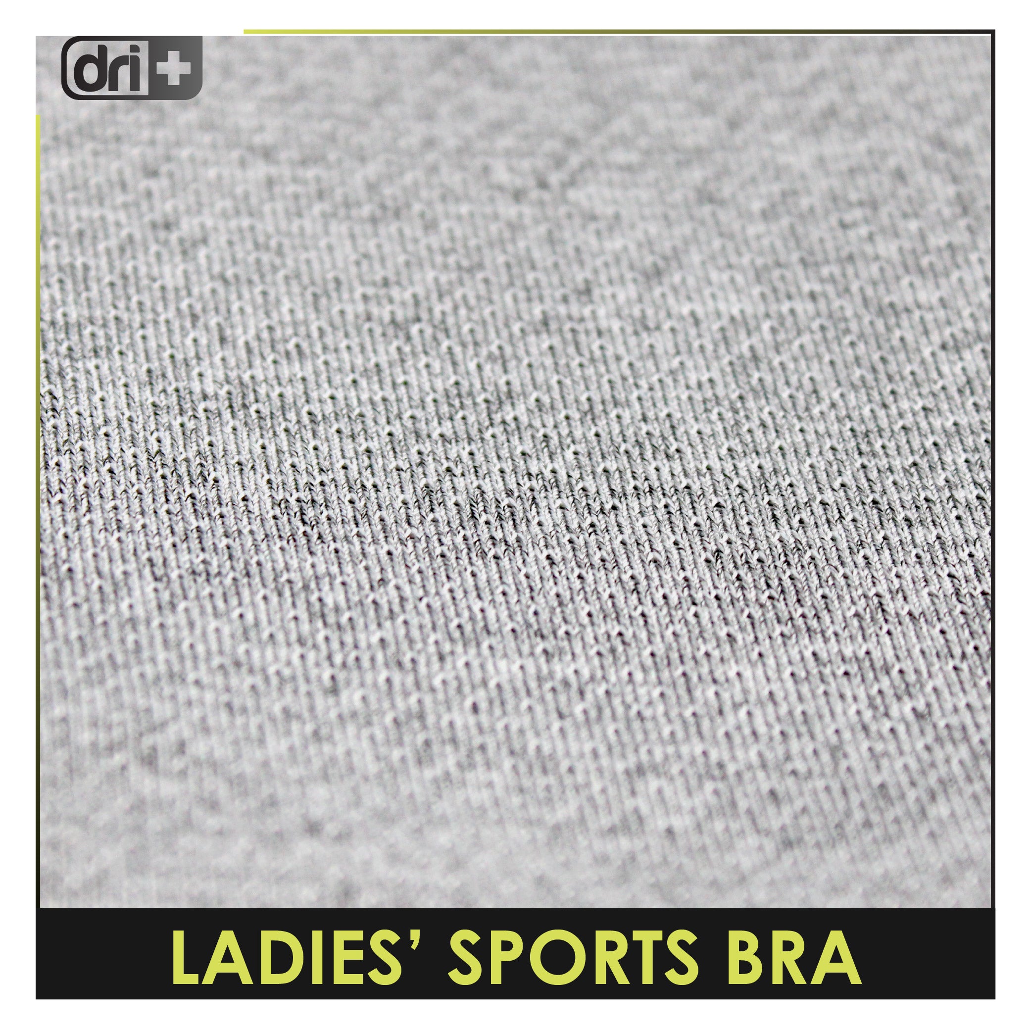 Dri plus Ladies’ Sports Bra 1 piece DULBR521
