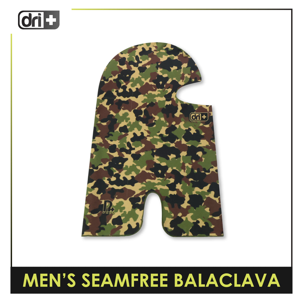 Dri Plus Men’s Camo Seamfree Washable Moisture Wicking Balaclava 1 piece DUMBS612