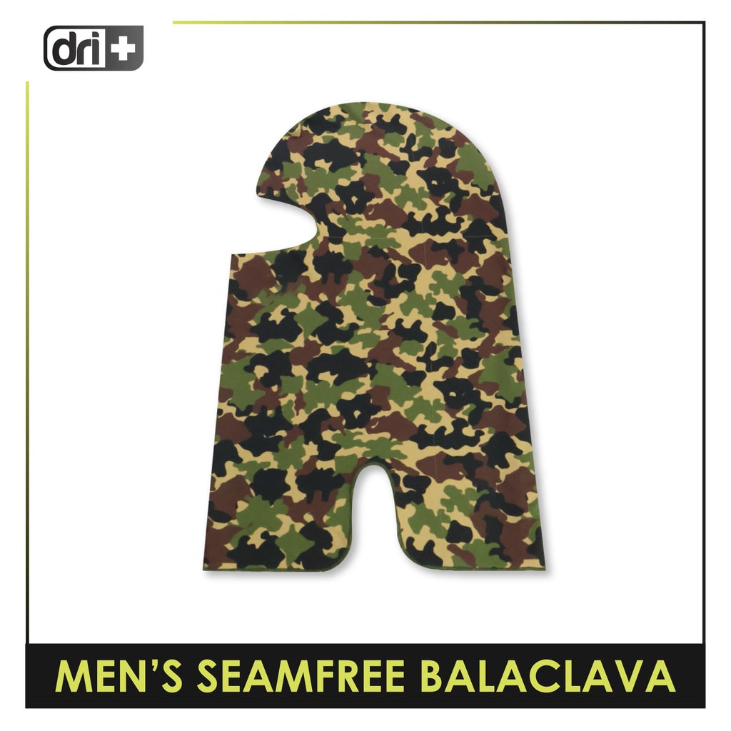Dri Plus Men’s Camo Seamfree Washable Moisture Wicking Balaclava 1 piece DUMBS612