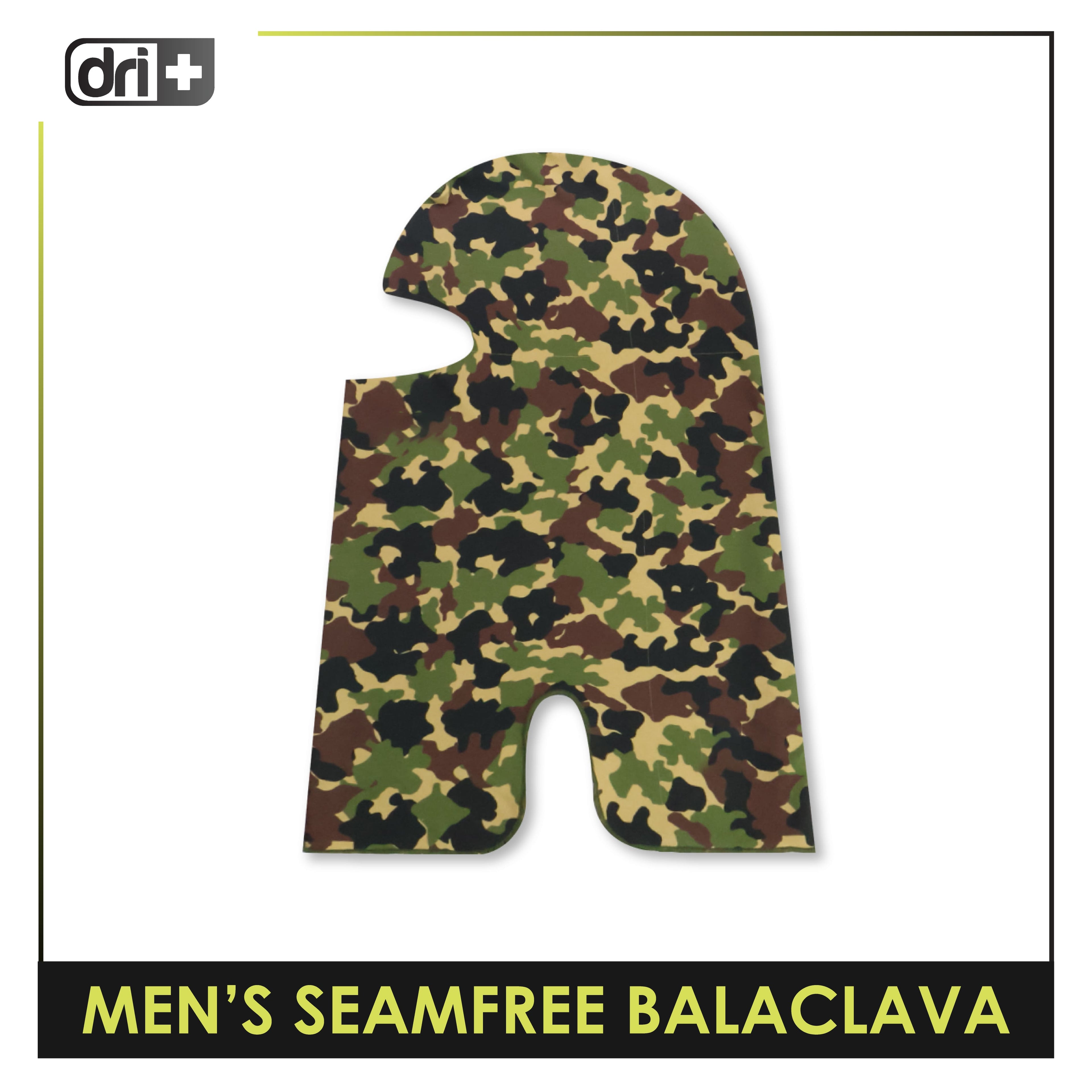 Dri Plus Men’s Camo Seamfree Washable Moisture Wicking Balaclava 1 piece DUMBS612