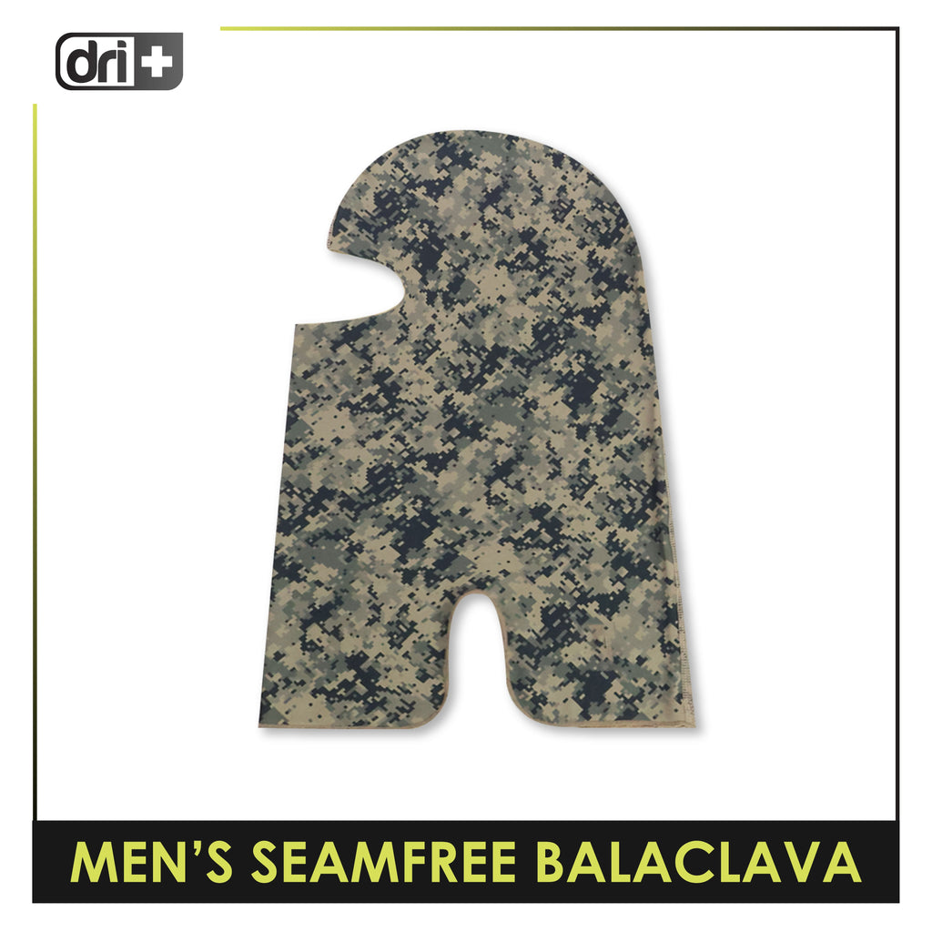 Dri Plus Men’s Camo Seamfree Washable Moisture Wicking Balaclava 1 piece DUMBS612