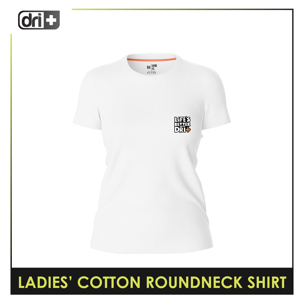 Dri plus Ladies’ Cooltura Anti-Odor Sweat Wicking Cotton Roundneck Shirt Collection 1 pc DULSRC612