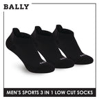 Bally Men's Premium Cotton Thick Sports Low Cut Socks 3 pairs in 1 pack YMSKG4