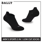 Bally Men's Premium Cotton Thick Sports Low Cut Socks 3 pairs in 1 pack YMSKG4