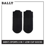 Bally Men's Premium Cotton Thick Sports Low Cut Socks 3 pairs in 1 pack YMSKG4