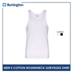 Burlington Men's Cotton Roundneck Sleeveless Shirt 1 piece GTMSSC1