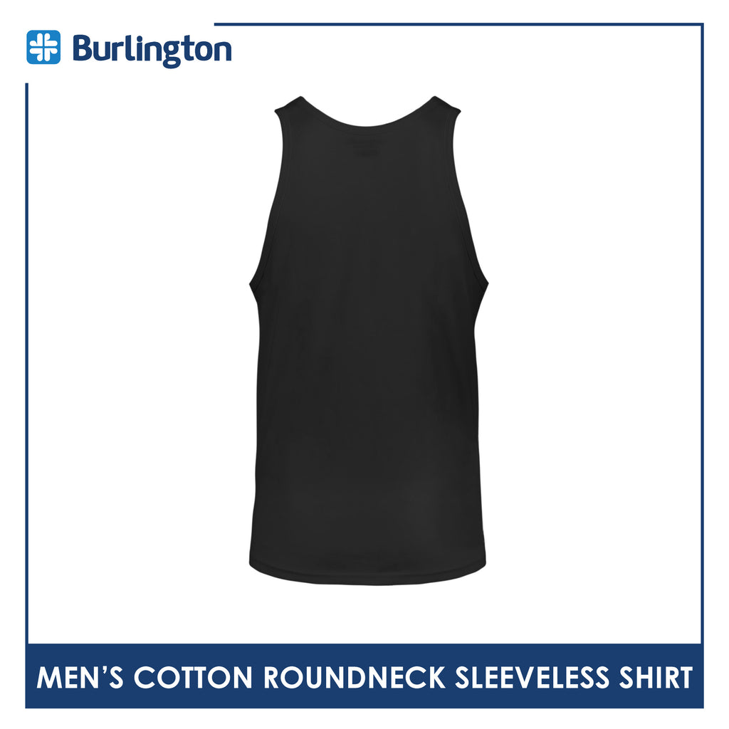 Burlington Men's Cotton Roundneck Sleeveless Shirt 1 piece GTMSSC1
