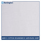 Burlington Men's Cotton Roundneck Sleeveless Shirt 1 piece GTMSSC1