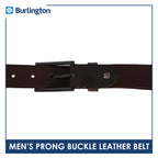 Burlington Men's Prong Buckle Genuine Leather Belt 1 piece JMLP611