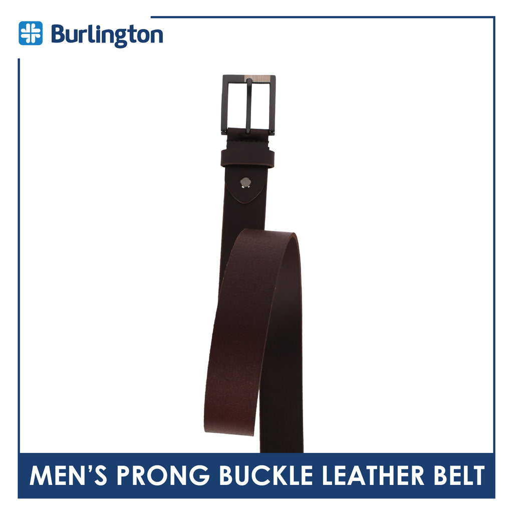 Burlington Men's Prong Buckle Genuine Leather Belt 1 piece JMLP611