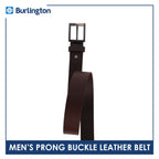 Burlington Men's Prong Buckle Genuine Leather Belt 1 piece JMLP611
