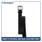Burlington Men's Prong Buckle Genuine Leather Belt 1 piece JMLP612