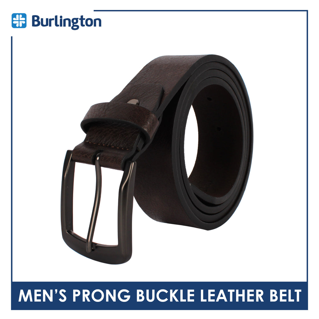 Burlington Men's Prong Buckle Genuine Leather Belt 1 piece JMLP612