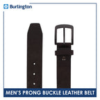 Burlington Men's Prong Buckle Genuine Leather Belt 1 piece JMLP612