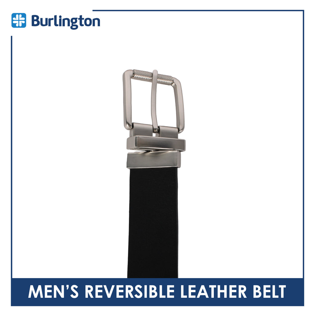 Burlington Men's Reversible Genuine Leather Belt 1 piece JMLR611