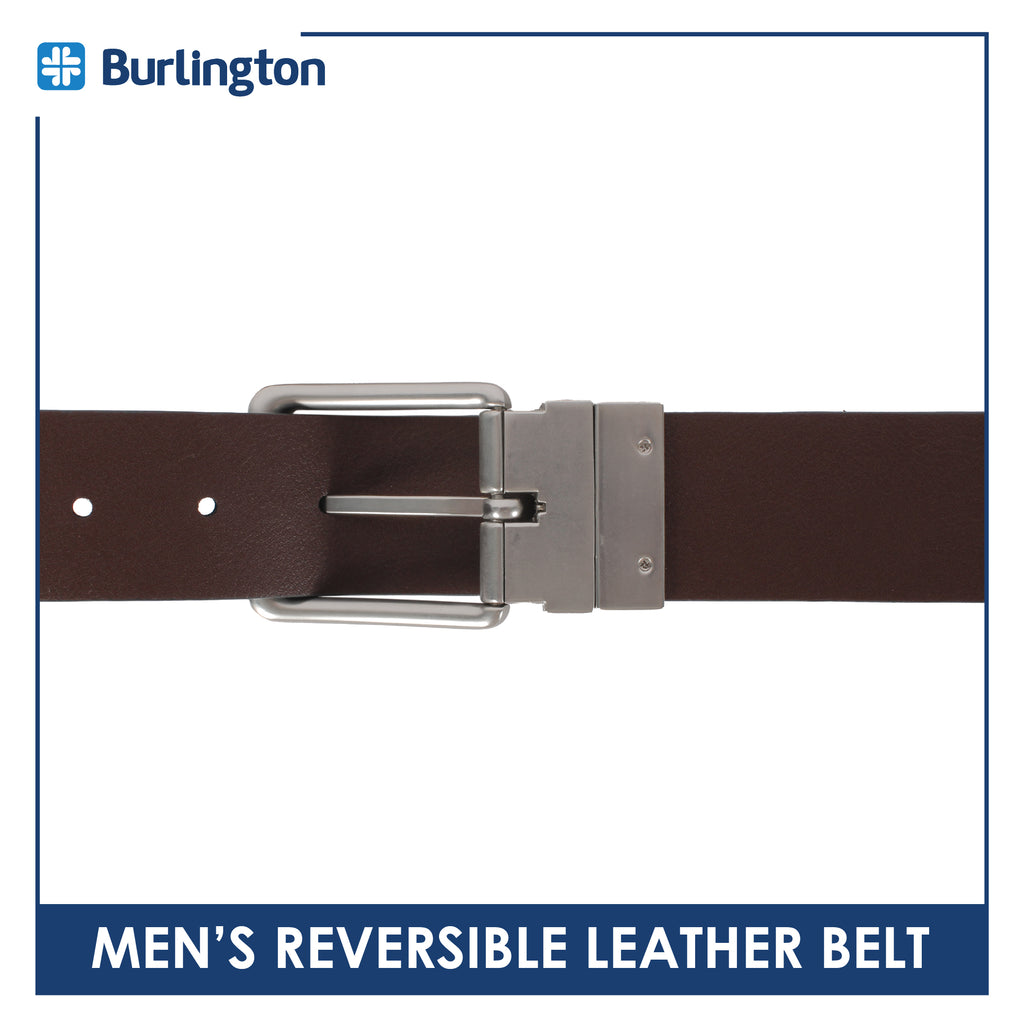 Burlington Men's Reversible Genuine Leather Belt 1 piece JMLR611