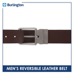 Burlington Men's Reversible Genuine Leather Belt 1 piece JMLR611