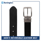 Burlington Men's Reversible Genuine Leather Belt 1 piece JMLR611