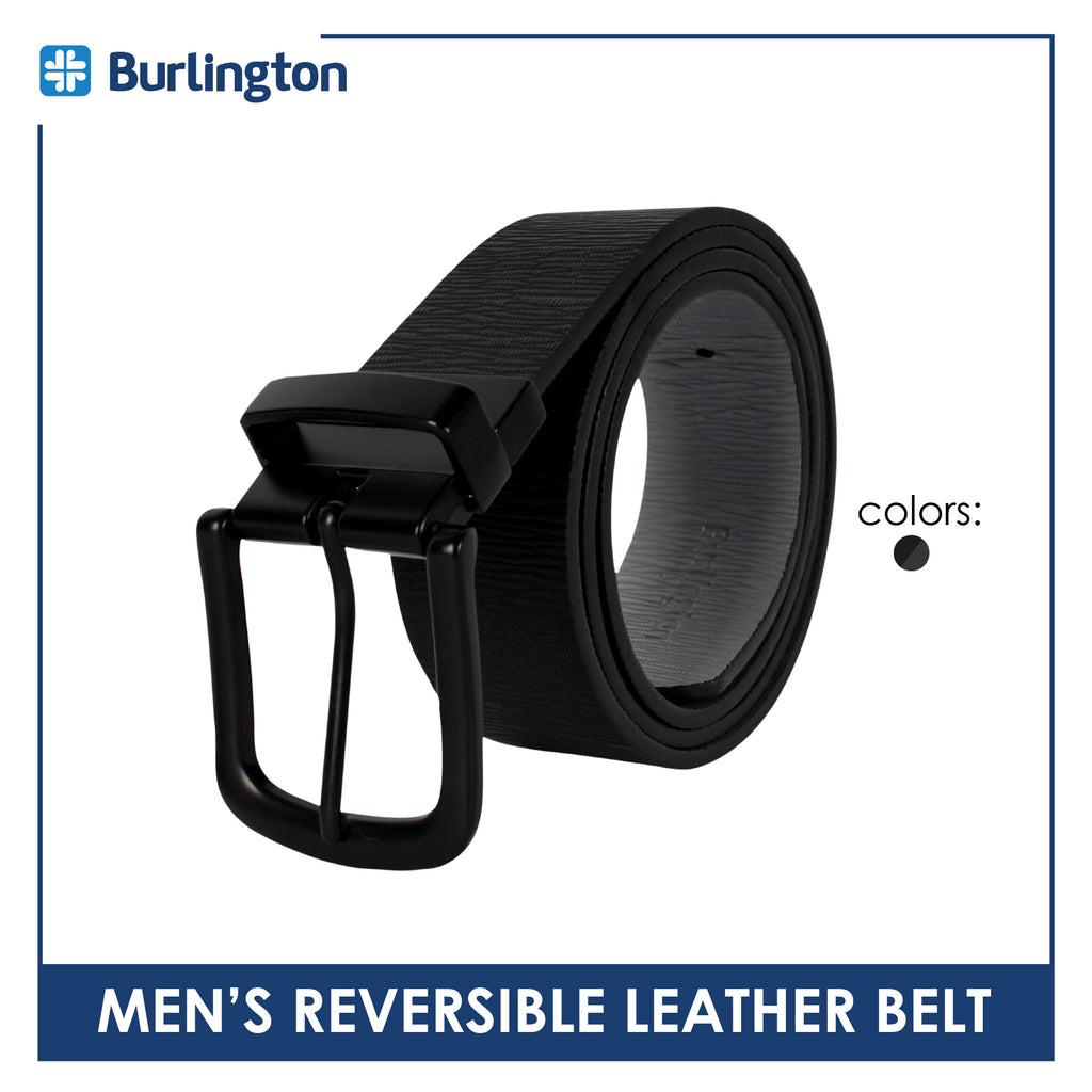 Burlington Men's Reversible Genuine Leather Belt 1 piece JMLR612