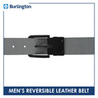 Burlington Men's Reversible Genuine Leather Belt 1 piece JMLR612