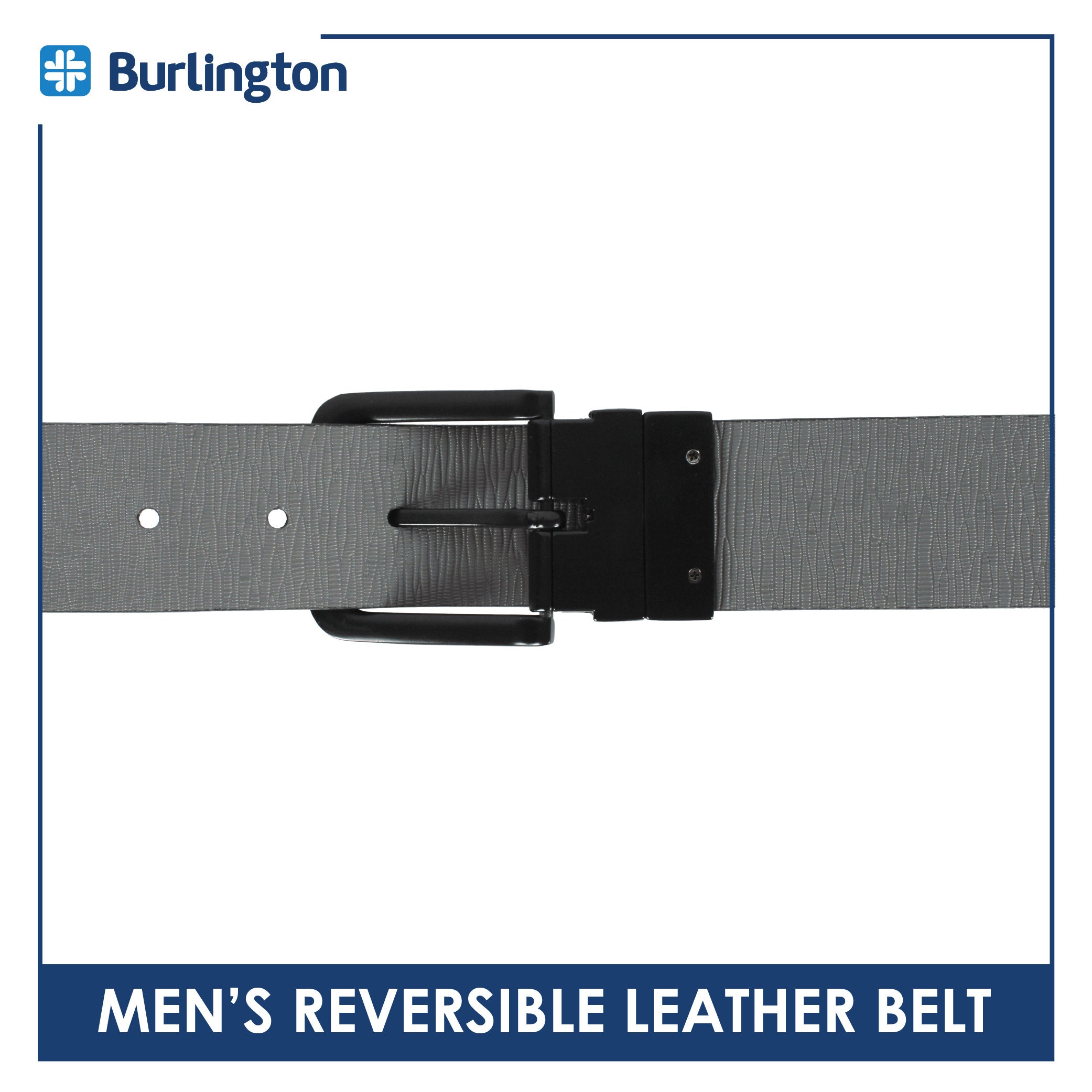 Burlington Men's Reversible Genuine Leather Belt 1 piece JMLR612