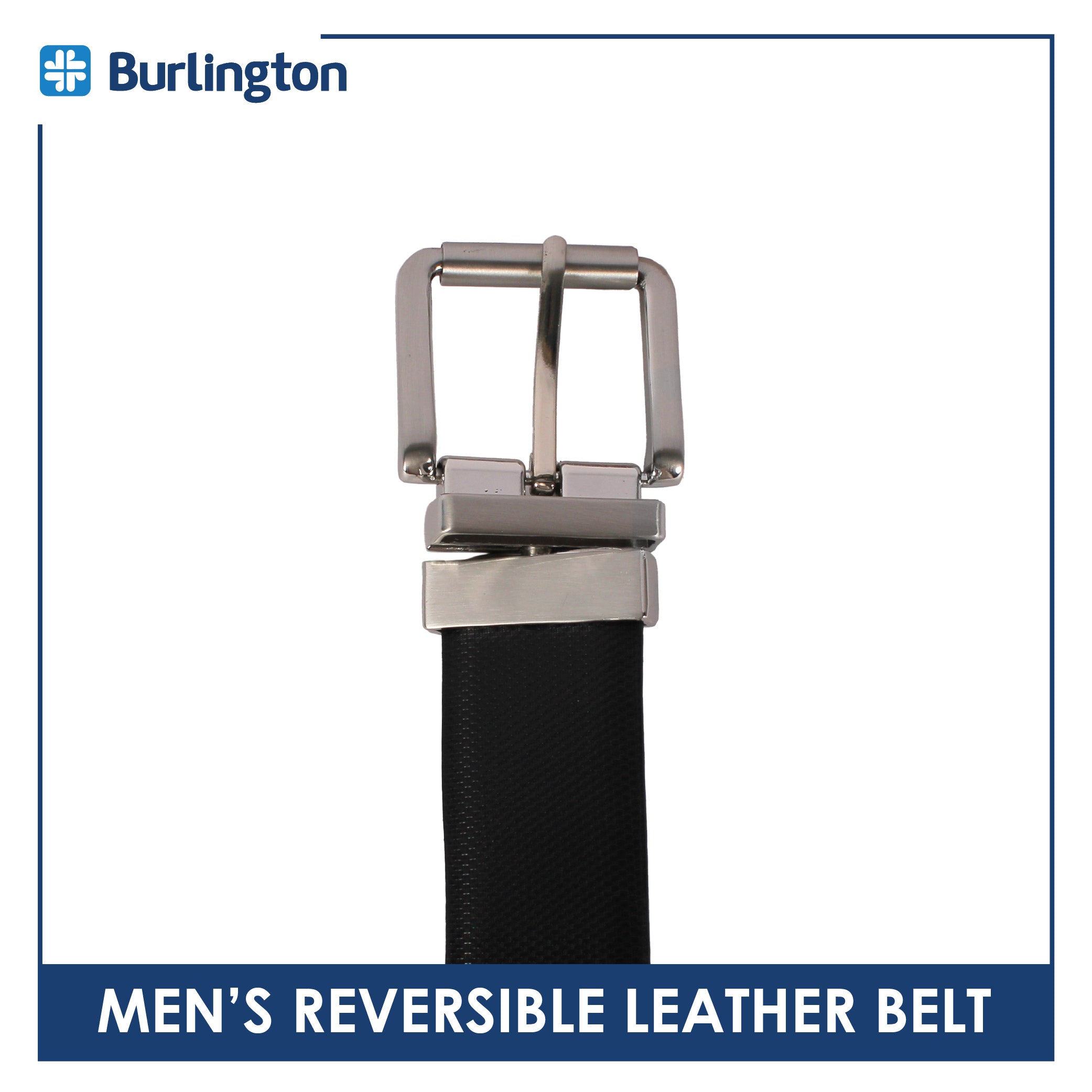 Burlington Men's Reversible Genuine Leather Belt 1 piece JMLR613