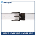 Burlington Men's Reversible Genuine Leather Belt 1 piece JMLR613