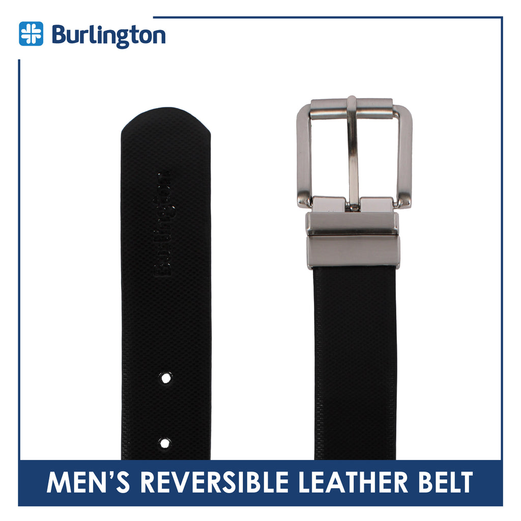 Burlington Men's Reversible Genuine Leather Belt 1 piece JMLR613