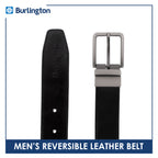 Burlington Men's Reversible Genuine Leather Belt 1 piece JMLR614